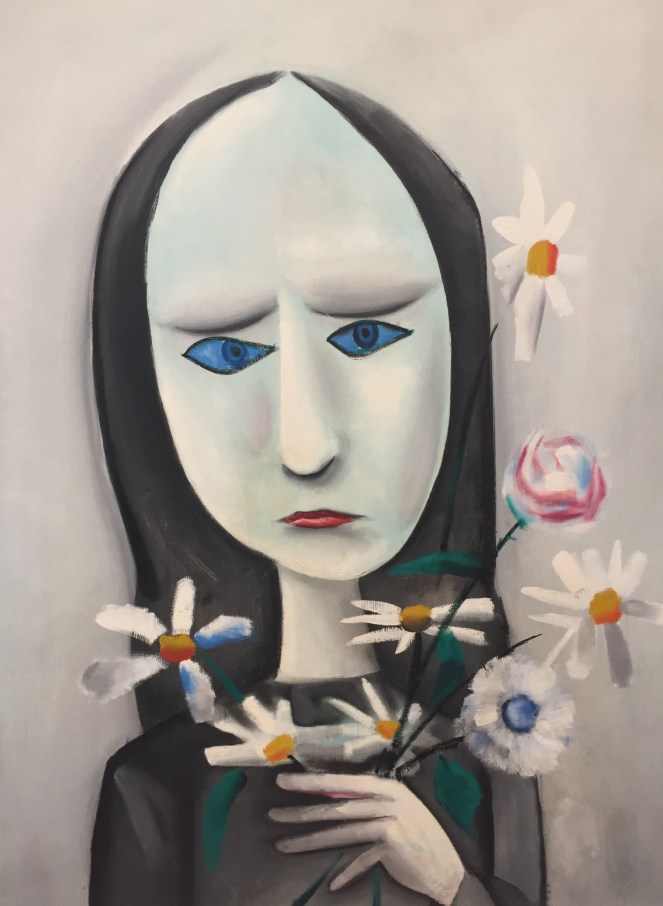 Angry young girl by Charles Blackman (1958)