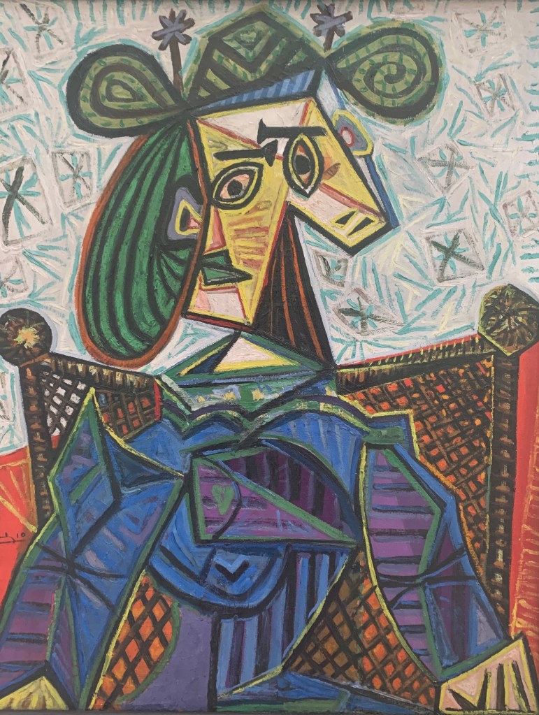 Woman sitting in an armchair, Pablo Picasso, 1941