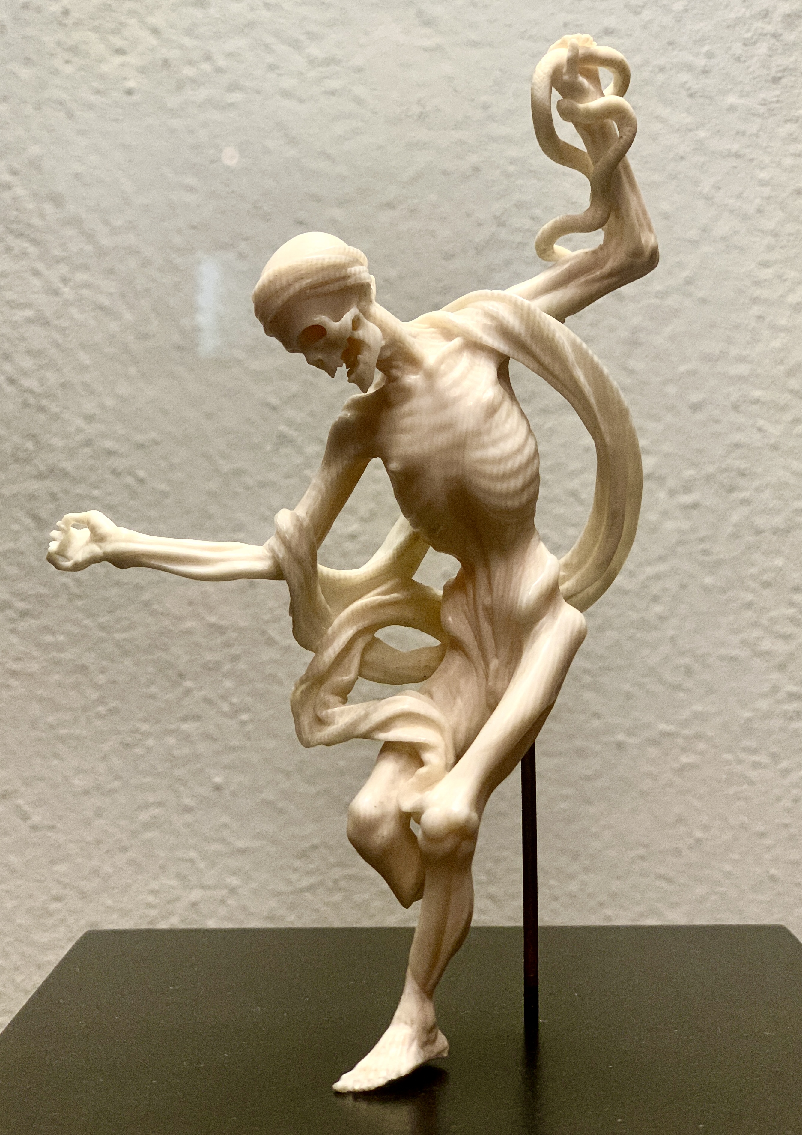 Dancing death, 1700, German, made from ivory