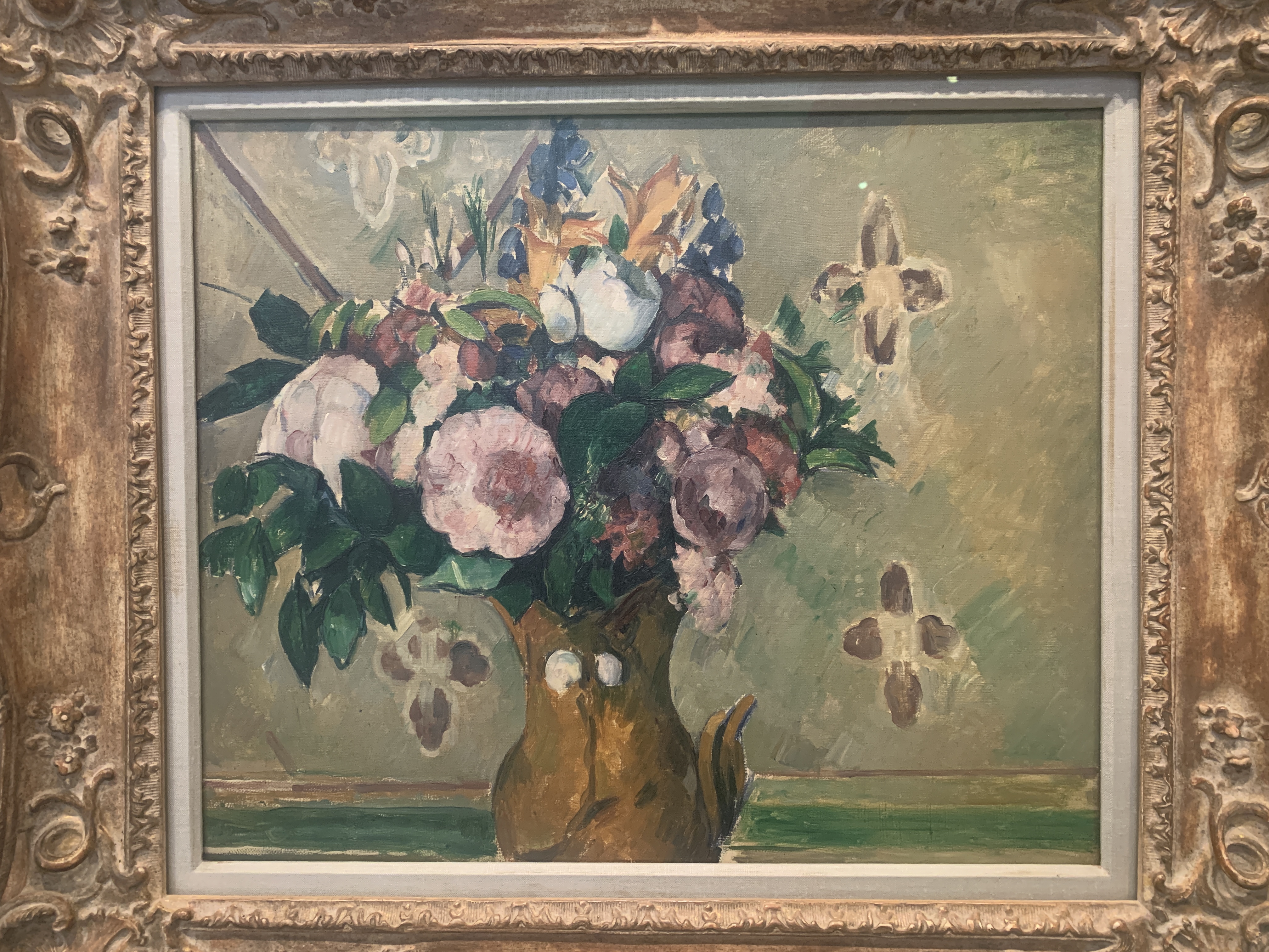 Vase of flowers by Cezanne